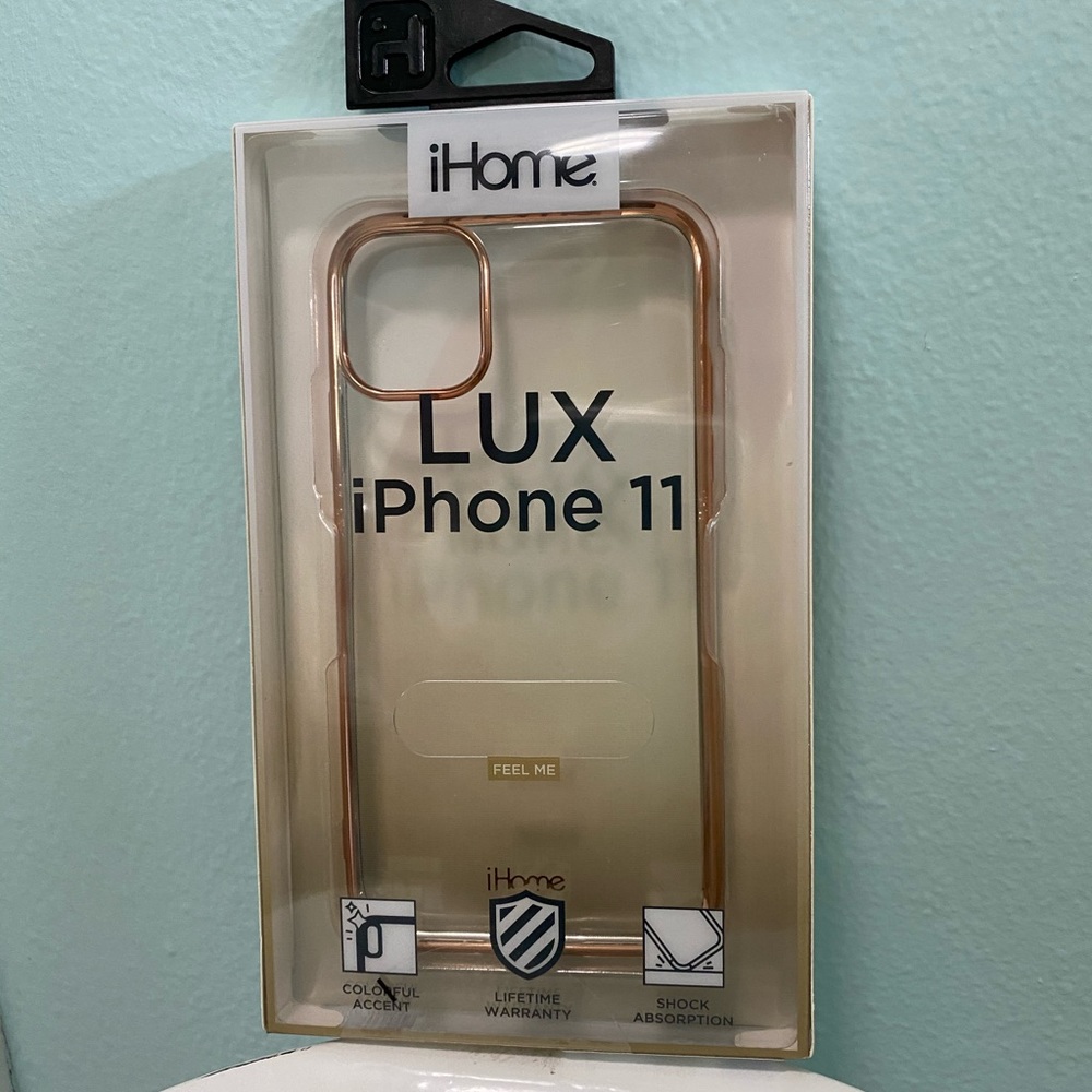 IPhone 11 Case Transparent and Gold